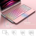 thumbnail image 5 of 360° Rotatable Backlit Keyboard Folio with Touchpad for 11-inch iPad Air 4th/5th Gen (M2/M3) & iPad Pro 11-inch (2018–2022, 1st–4th Gen),RoseGold, 5 of 6