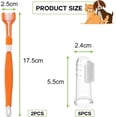 thumbnail image 2 of Juego de 8 cepillos de dientes para mascotas, cepillo de dedo para perros, cepillo de dedo de silicona para perros y gatos, mejora la higiene bucal., 2 of 5