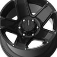 thumbnail image 3 of 1 X Mamba 007 18X9 6X5.50 106.10 Hub -12 Offset Black Wheel Rim, 3 of 3