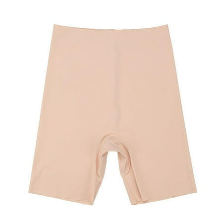 

Flarixa Seamless Sports Shorts Women Panties High Waist Tummy Hips Safety Pants Slim Shaping Underwear Ice Silk Boxer Briefs