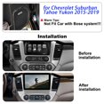 thumbnail image 2 of Solvitek - Radio de coche de 10.1 pulgadas para Chevrolet Suburban Tahoe Yukon 2015-2019, Android 13 estéreo con inalámbrico CarPlay Android Auto FM AM BT GPS SWC 2+64GB, 2 of 5