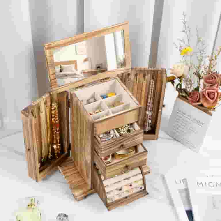 Amazon Tabletop Jewelry Organizer Free Shipping! Sfugno Wooden