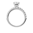 thumbnail image 3 of Unique Moments 2 Ct Diamond Solitaire With Accents Round Engagement Ring 14K White Gold, 3 of 6