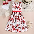 thumbnail image 7 of TAIAOJING Toddler Baby Girls Floral Dress Kids Children Girls Summer Sleeveless Flower Prints Dress With Belt Casual Dress Girls For 7-8 Years, 7 of 7