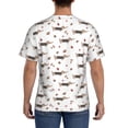 thumbnail image 2 of Rocae Dachshund Dog for Men's Moisture-Wicking Crew Tee - T-Shirt for Sports, Outdoor Activities, and Casual WearSmall, 2 of 9