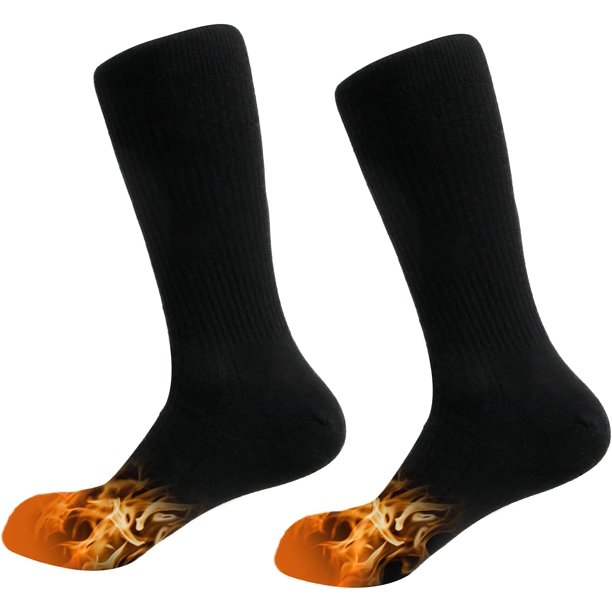 1 par de calcetines térmicos para hombres y mujeres, calcetines térmicos alimentados por batería, calcetines cálidos de invierno para trabajo al aire libre, camping, esquí, ciclismo esquí esquí Gafas de esquí