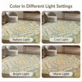 thumbnail image 7 of ODIKA 8'x10' Washable Area Rug Mid Century Vintage Oushak Geometric Hallway Teal Coastalbeach for Living Room, Under Sectional, Family , Durable, Non-Slip, 7 of 7