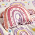 thumbnail image 4 of Wellco 4 Piece All Season Bedding Comforter Set, Ultra Soft Polyester Elegant Bedding Comforters——Heart and Cute Rainbow, 4 of 6