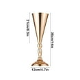 thumbnail image 3 of Gold Iron Decorative Vase Wedding Table Centerpiece Home Decor Metal Trophy Vase, 3 of 6