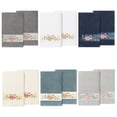 thumbnail image 2 of Authentic Hotel and Spa  100% Turkish Cotton Rebecca 2PC Embellished Bath Towel Set White, 2 of 5