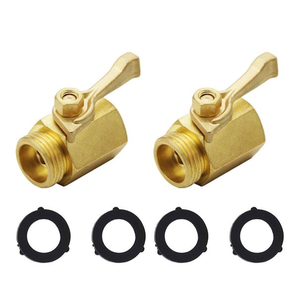3/4 Inch Brass Shut off Valve Garden Hose Water Pipe Connector Watering