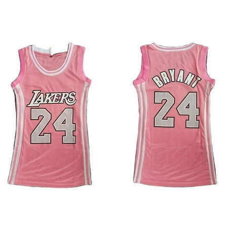 NBA Lakers 24 Kobe Bryant Pink Dress Women Jersey