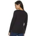 thumbnail image 2 of Croft & Barrow Petite  Crewneck Long-Sleeve Tee, 2 of 3