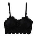 thumbnail image 4 of Women's Wireless Beautiful Back Lace Bra Soft Brassiere Underwear Lingerie Intimates, 4 of 5