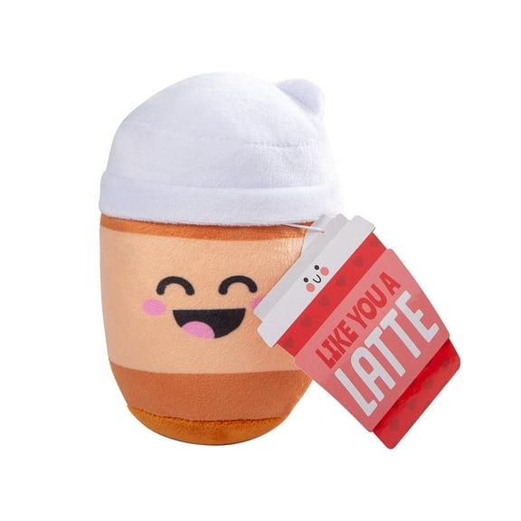 Plush Latte with Valentine’s Day Card, Toys, Valentine's Day, 12 Pieces