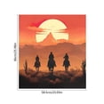 thumbnail image 3 of Dishwasher Magnet Cover, Western Cowboy Sunset Decorative Refrigerator Magnet, 23 x 26 Inch Trimmable Dishwasher Front Panel Cover for Home Kitchen Laundry Decorations, Easy Clean, 3 of 6