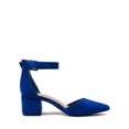 thumbnail image 3 of Zapatos DREAM PAIRS ANNEE Tacones Gruesos de Punta Azul, 3 of 7