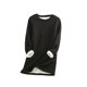 thumbnail image 1 of Qarigey Ropa interior térmica de algodón para mujer, Color sólido, reutilizable, lavable, de manga larga, para invierno y otoño, lencería cálida Prendas para la parte del cuerpo Negro METRO Qarigey AP013396-18, 1 of 6