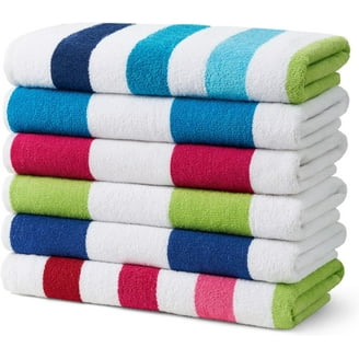 BEN KAUFMAN SALES CO, 12 Pack Terry Beach & Pool Towels, Assorted