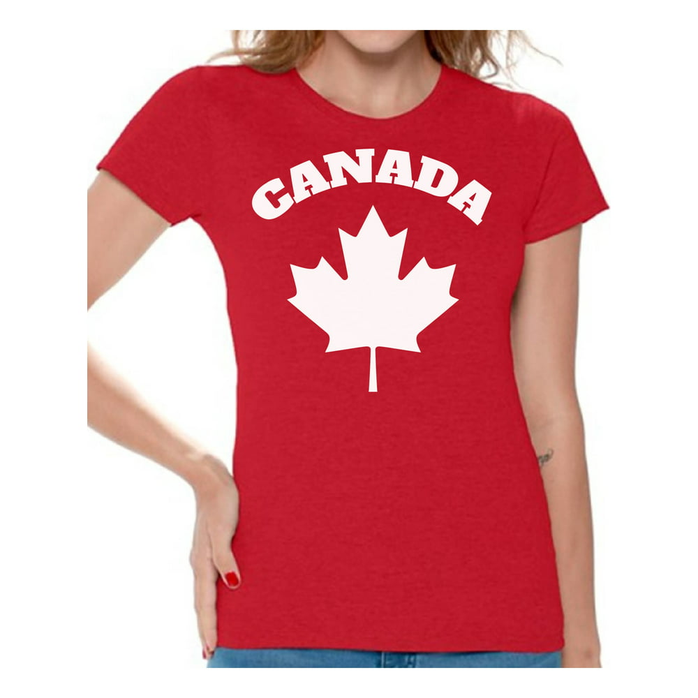 Awkward Styles - Awkward Styles Canada Women's Shirt Canada White Leaf ...