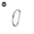thumbnail image 1 of VOLALO Titanium Micro Gem Hinged Nose Hoop Beauty Jewelry, 1 of 7