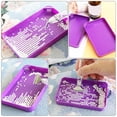 thumbnail image 4 of HAMPPLIES 6Pcs Jewelry Organizer Trays Purple Plastic for Tools for Craft Work and DIY Tool, 4 of 8