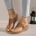 thumbnail image 2 of Yuanlong Womens Sandals Hollow Arch Support Flip Flops Summer Comfortable Dressy Casual Beach Sandals, 2 of 9