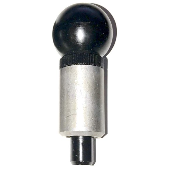 (Pack of 2) SBDs 1/2" Dia Plunger Premium 'POP' Pull Pins 1" Diameter x 1-1/2" Length Weld ON Steel Barrel | 1/2" Diameter Spring Loaded Zinc Plated Steel Plunger | Plastic ROUND Knob | Knurled Lock N