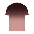 thumbnail image 5 of Zylanna Men's Short Sleeve T-Shirts, Summer Gradient Color Lightweight Button Up Daily leisure Tops for Men Brown Size XL, 5 of 5