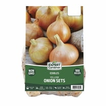 Expert Gardener Yellow Onion Sets - Full Sun Annual, Set of 100 Dormant Bulbs