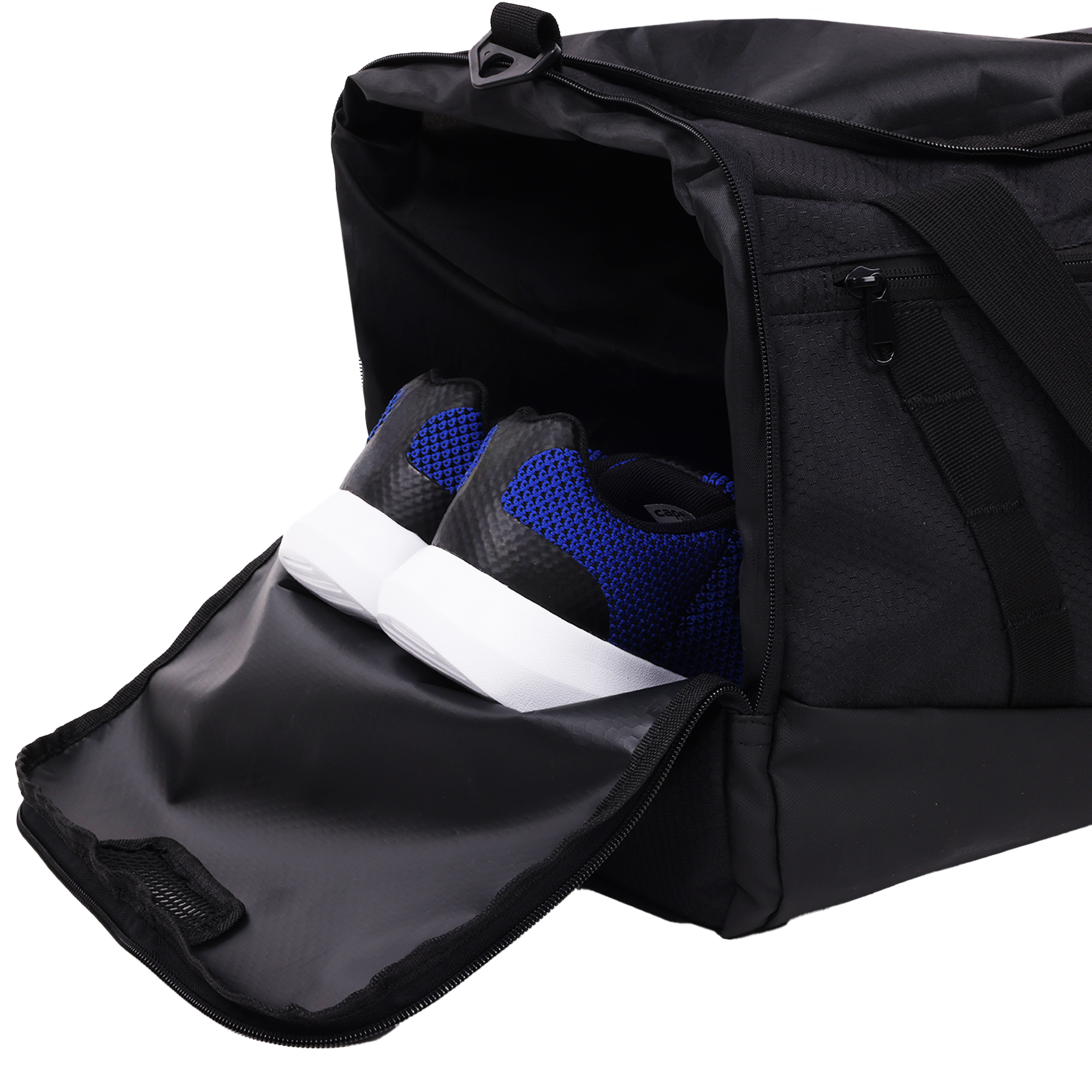 UFC Gym Bag, 22 Inch Carry On Large Travel Duffel Bag for Men and Women, Shoe Compartment, MMA Workout Equipment and Sports Accessories, Black