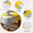 thumbnail image 5 of Yellow Grey Oil Painting Table Cloth Waterproof Tablecloths, Abstract Modern Geometric Tablecloth Dining Table Cover for Kitchen Party Tabletop Outdoor, Rectangle Tablecloth 60x84 Inch, 5 of 9