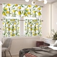 thumbnail image 2 of Lemon Print Kitchen Curtain and Valances Set 3 Piece Washable Blackout Curtain Valances for Living Room/Bedroom Decor Small Window Curtains Panels Farmhouse Style, 2 of 5