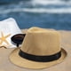 thumbnail image 4 of Sombrero de playa Sombrero para el sol Sombrero para el sol ligero informal para viajes Senderismo Fiestas de regalos de viaje Niño caqui, 4 of 8
