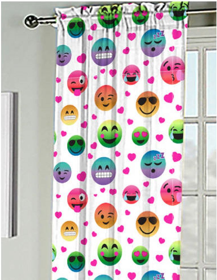Emoji Pals Kids Bedroom Curtain Panel