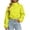 Yellow, variant on Mifsaly Women's Long Sleeve Sweatshirts Full Zip Collared Pullover Tops Drawstring Cropped Warm Fall Winter Fashion Sweat Shirts