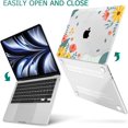 thumbnail image 5 of ay Chen Compatible avec le Plus Récent MacBook Air 13,6 Pouces Cas 2022 Libérer le Modèle A2681 M2 Clip, Coque Rigide Cas, 5 of 5