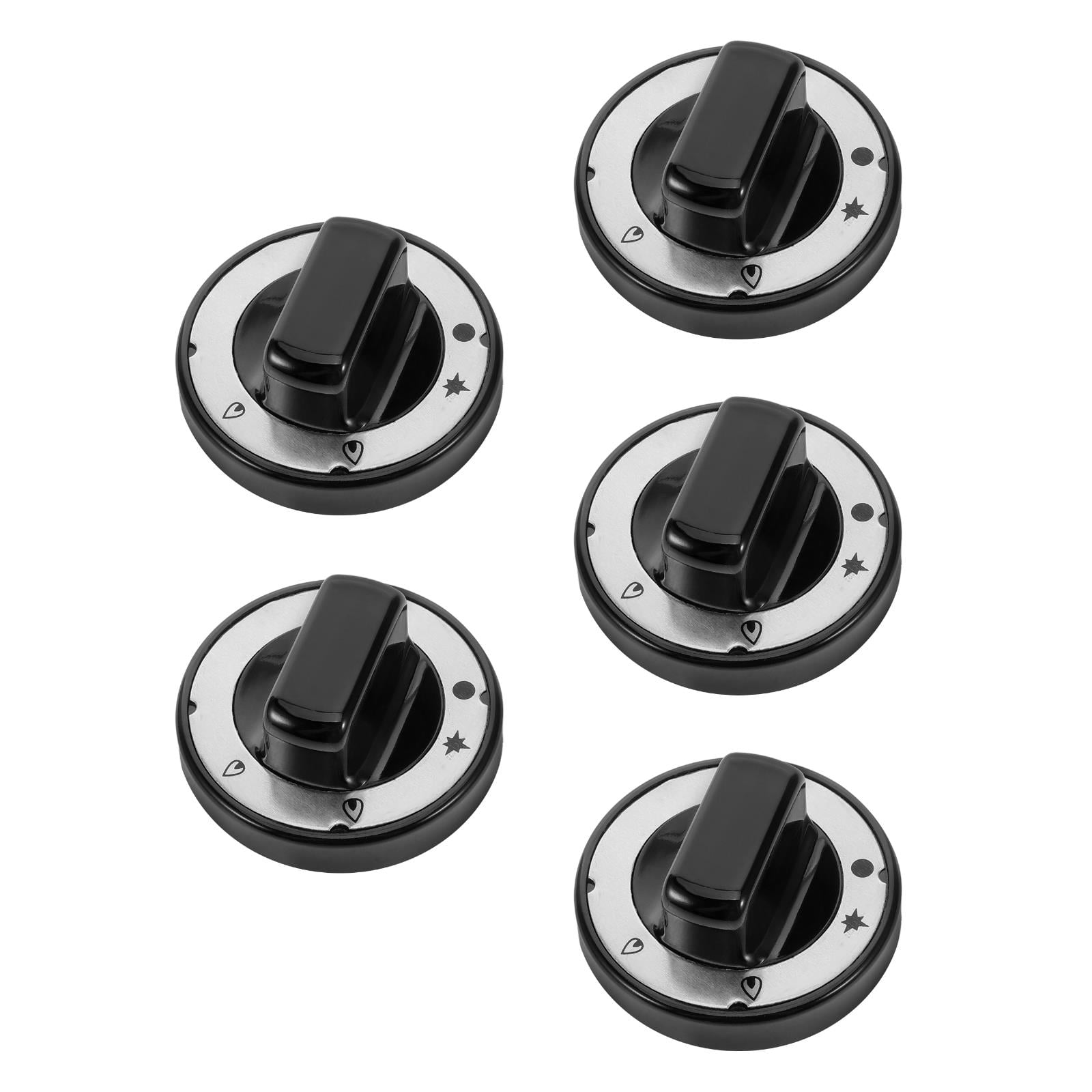 Masteelf 5pcs Replacement Grill Knob Grill Control Knob Grill Knob Burner Valve Knob Grill Control Knob Plastic Replacement Gas Grill Knob Replacement Stove Knob
