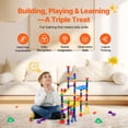 thumbnail image 4 of VEVOR Marble Run Set 110 PCS Building STEM Toy Educational Learning Gift for Kids, 4 of 9