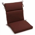thumbnail image 2 of 20-inch by 42-inch Spun Polyester Solid Outdoor Squared Seat/ Back Chair Cushion, Cocoa, 2 of 4