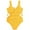 Yellow, variant on Swimsuits Solid Bathing Suit One Piece Kids Bikini for Teen Girls 9-10 Years Girls Fashion