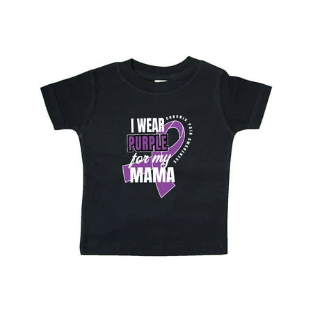 

Inktastic Chronic Pain I Wear Purple For My Mama Gift Baby Boy or Baby Girl T-Shirt