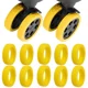 thumbnail image 1 of Protector de ruedas de equipaje, ruedas de silicona, ruedas, zapatos, maleta de equipaje de viaje, Reduce el ruido, accesorios de cubierta protectora, 1 of 5