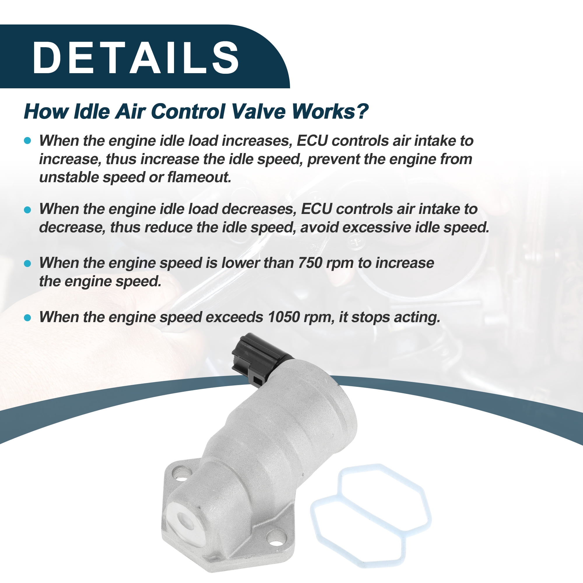 Unique Bargains Car Idle Air Control Valve for Ford F-150 2001-2003 2005-2008 Replace
