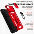 thumbnail image 4 of Estuche GANGXUN para iPhone SE 2020/2022, soporte giratorio 360°, estilo mecánico y magnético, 4 of 5