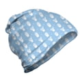 thumbnail image 1 of Cactus Print Unisex Beanie, Repeated Succulents, Hiking Outdoors, Pale Azure Blue White, by Ambesonne, 1 of 1