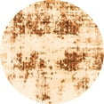 thumbnail image 1 of Ahgly Company Indoor Round Abstract Orange Modern Area Rugs, 5' Round, 1 of 4