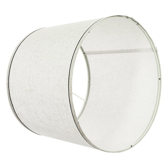 KFFKFF Set of 2 Lamp Shades, 11 in Top x 13 in Bottom x 10 in Height (Spider Fitter), Medium-Sized Shades with Harp for Table Lamps, Floor Lamps, and Pendant Lights, Light Linen