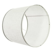 KFFKFF Set of 2 Lamp Shades, 11 in Top x 13 in Bottom x 10 in Height (Spider Fitter), Medium-Sized Shades with Harp for Table Lamps, Floor Lamps, and Pendant Lights, Light Linen