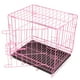 thumbnail image 5 of Jaula plegable con inodoro para perros, caniche de peluche, jaula para perros pequeños y medianos, jaula para gatos, jaula para conejos, jaula para mascotas (rosa), 5 of 6